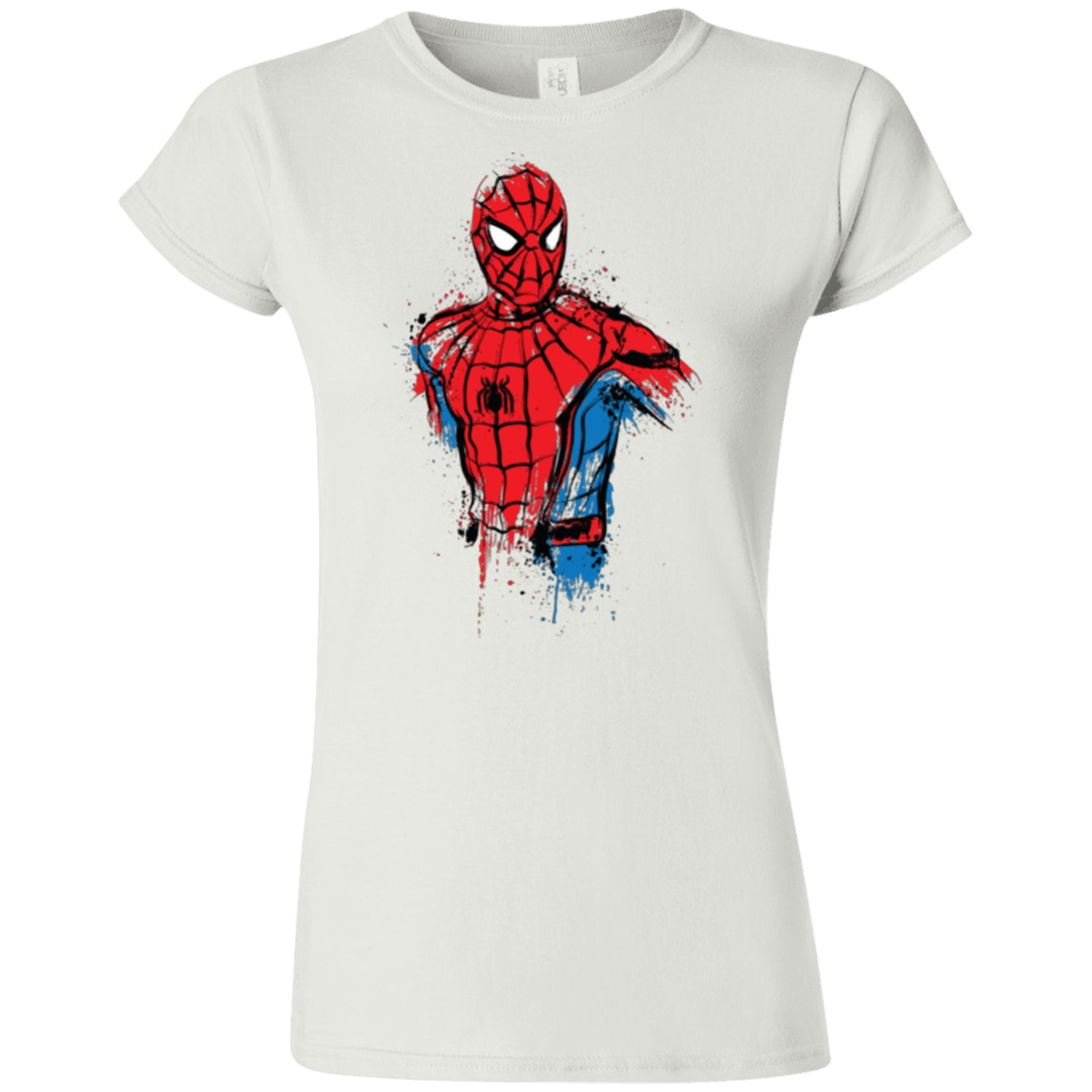 T-Shirts White / S Spiderman- Friendly Neighborhood Junior Slimmer-Fit T-Shirt