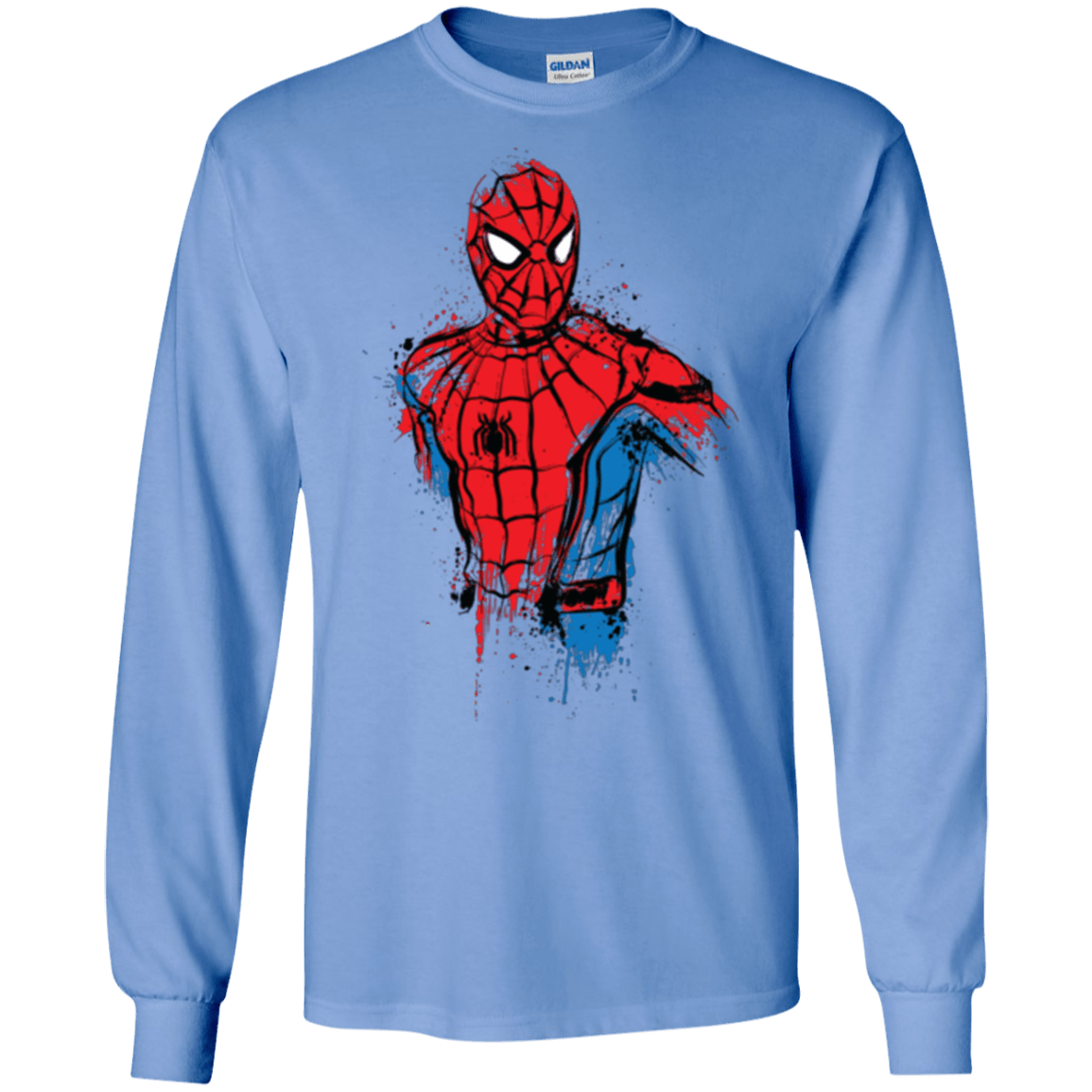 T-Shirts Carolina Blue / S Spiderman- Friendly Neighborhood Men's Long Sleeve T-Shirt