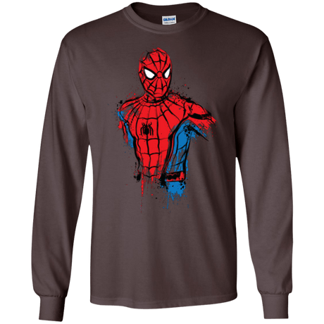 T-Shirts Dark Chocolate / S Spiderman- Friendly Neighborhood Men's Long Sleeve T-Shirt