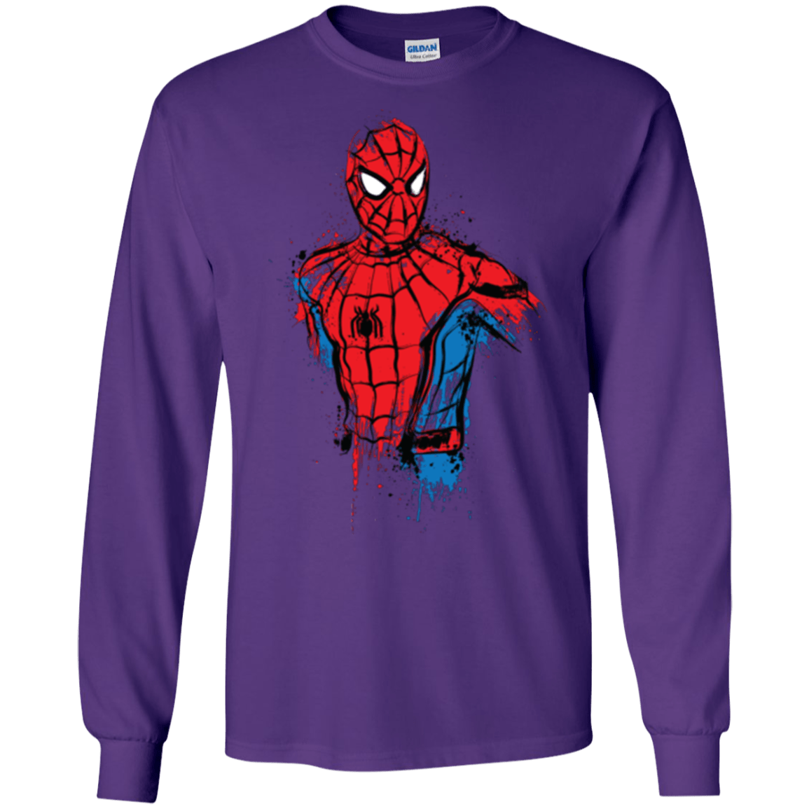 T-Shirts Purple / S Spiderman- Friendly Neighborhood Men's Long Sleeve T-Shirt