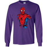 T-Shirts Purple / S Spiderman- Friendly Neighborhood Men's Long Sleeve T-Shirt