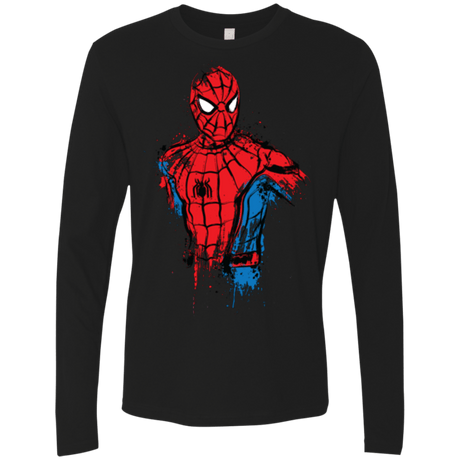 T-Shirts Black / S Spiderman- Friendly Neighborhood Men's Premium Long Sleeve