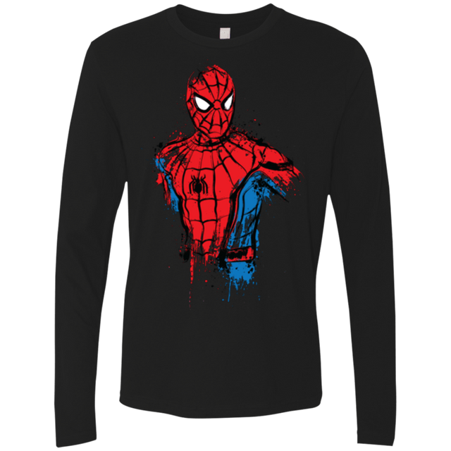 T-Shirts Black / S Spiderman- Friendly Neighborhood Men's Premium Long Sleeve