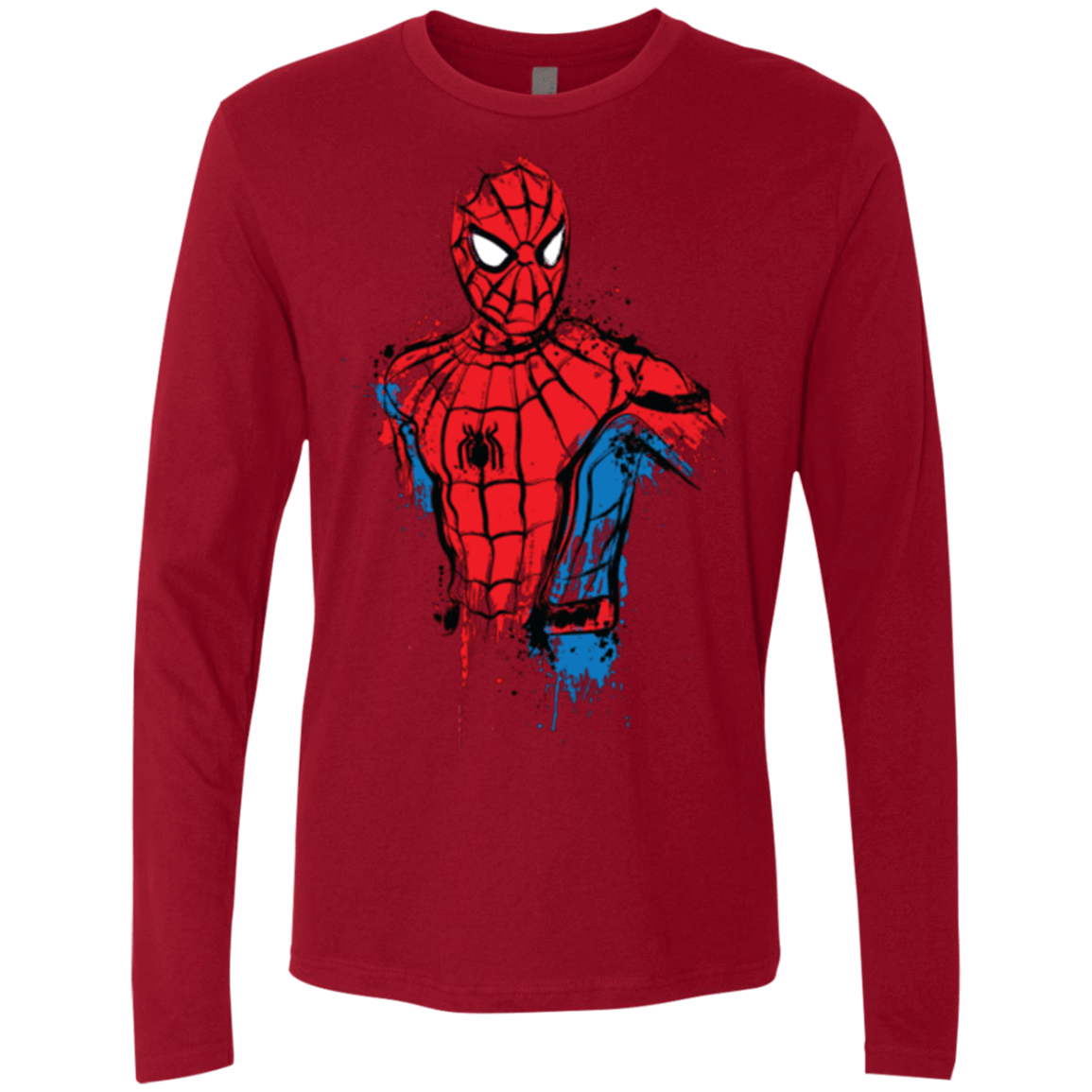 T-Shirts Cardinal / S Spiderman- Friendly Neighborhood Men's Premium Long Sleeve