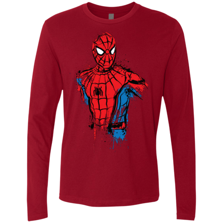 T-Shirts Cardinal / S Spiderman- Friendly Neighborhood Men's Premium Long Sleeve