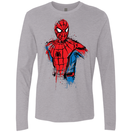 T-Shirts Heather Grey / S Spiderman- Friendly Neighborhood Men's Premium Long Sleeve