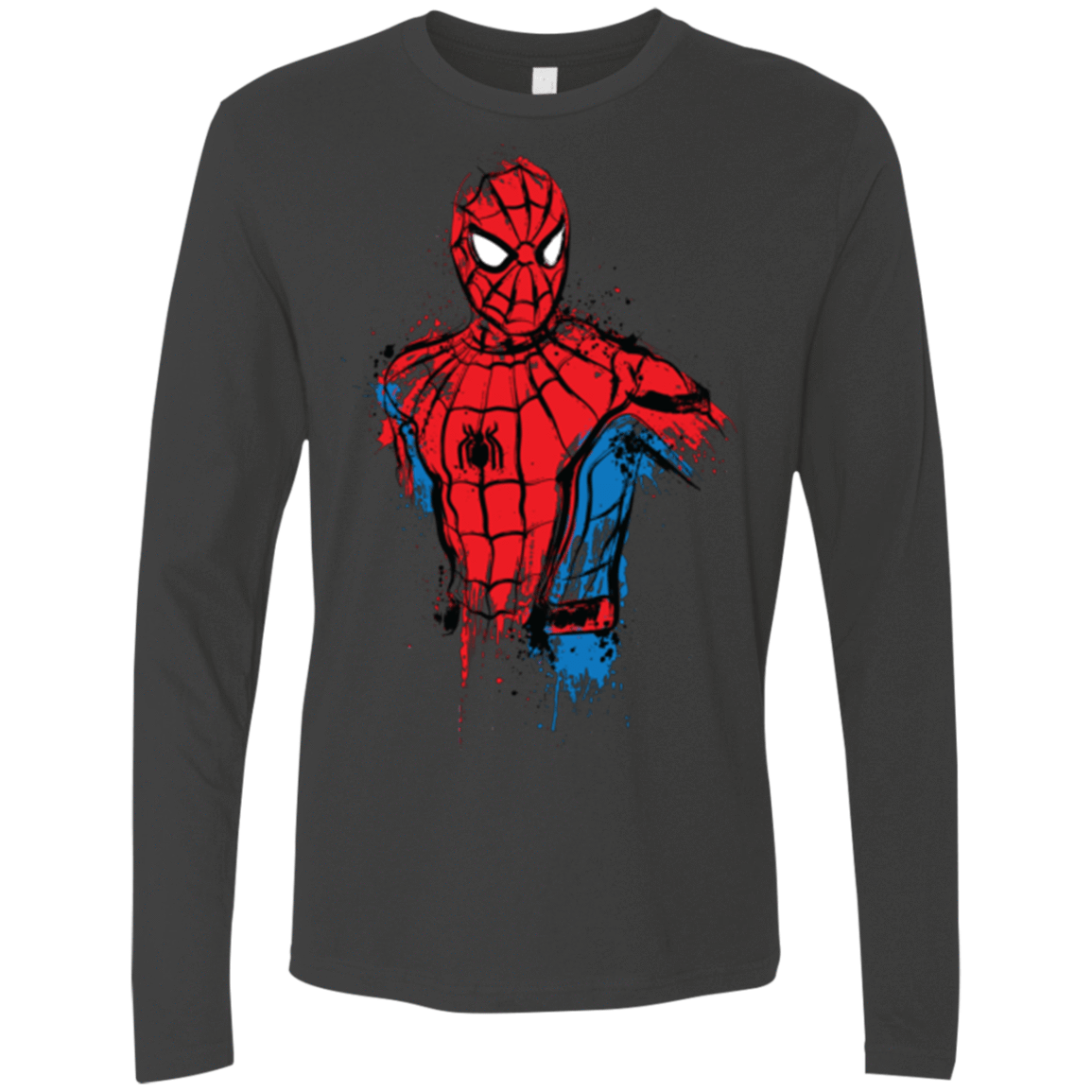 T-Shirts Heavy Metal / S Spiderman- Friendly Neighborhood Men's Premium Long Sleeve