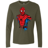T-Shirts Military Green / S Spiderman- Friendly Neighborhood Men's Premium Long Sleeve