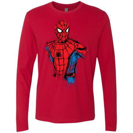 T-Shirts Red / S Spiderman- Friendly Neighborhood Men's Premium Long Sleeve