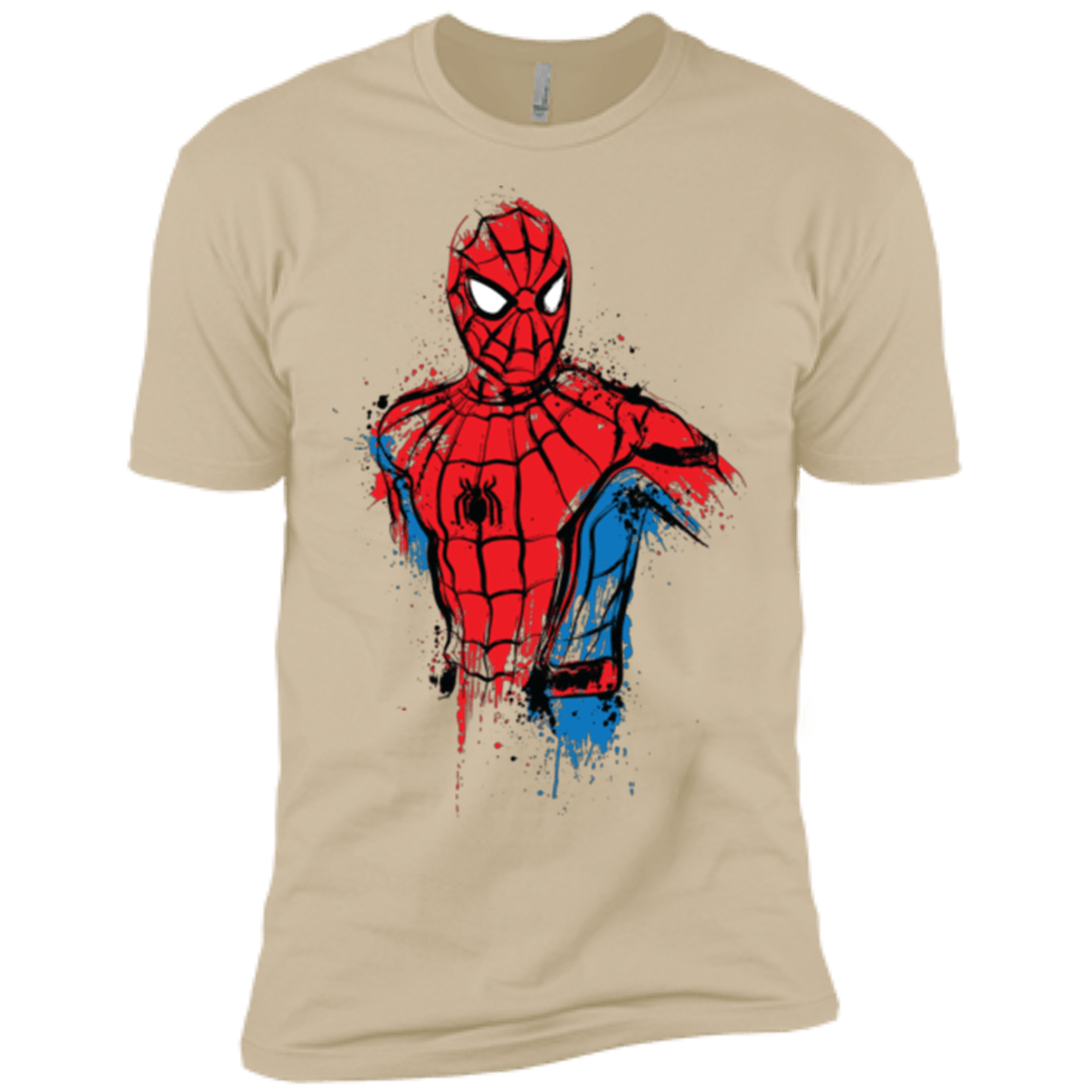 T-Shirts Sand / X-Small Spiderman- Friendly Neighborhood Men's Premium T-Shirt
