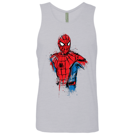 T-Shirts Heather Grey / S Spiderman- Friendly Neighborhood Men's Premium Tank Top