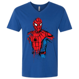 T-Shirts Royal / X-Small Spiderman- Friendly Neighborhood Men's Premium V-Neck