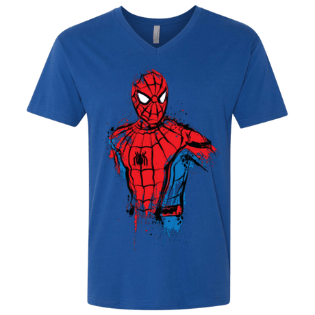 T-Shirts Royal / X-Small Spiderman- Friendly Neighborhood Men's Premium V-Neck