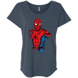 T-Shirts Indigo / X-Small Spiderman- Friendly Neighborhood Triblend Dolman Sleeve
