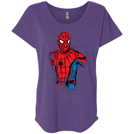 T-Shirts Purple Rush / X-Small Spiderman- Friendly Neighborhood Triblend Dolman Sleeve