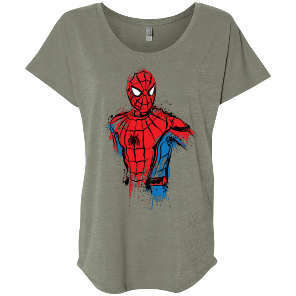T-Shirts Venetian Grey / X-Small Spiderman- Friendly Neighborhood Triblend Dolman Sleeve