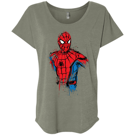 T-Shirts Venetian Grey / X-Small Spiderman- Friendly Neighborhood Triblend Dolman Sleeve