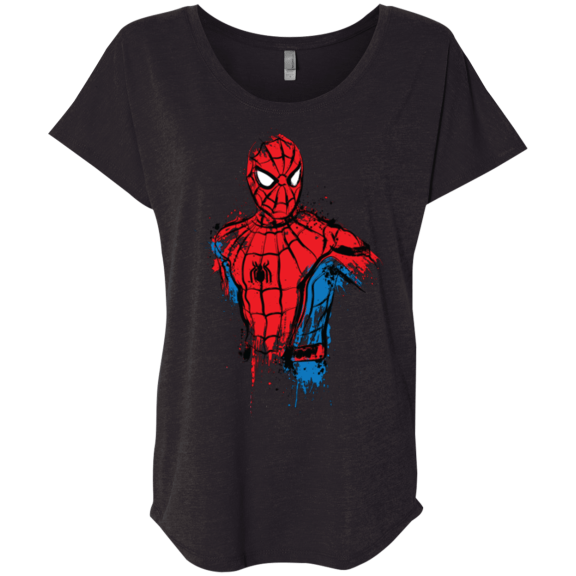 T-Shirts Vintage Black / X-Small Spiderman- Friendly Neighborhood Triblend Dolman Sleeve