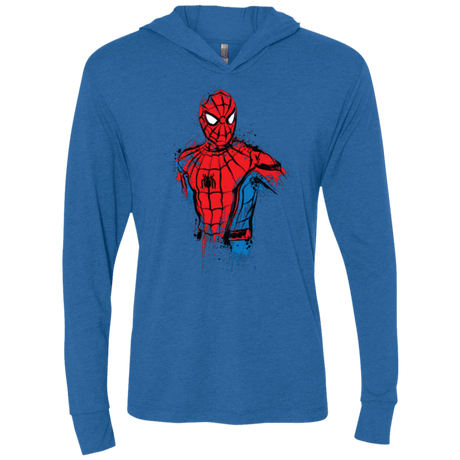 T-Shirts Vintage Royal / X-Small Spiderman- Friendly Neighborhood Triblend Long Sleeve Hoodie Tee