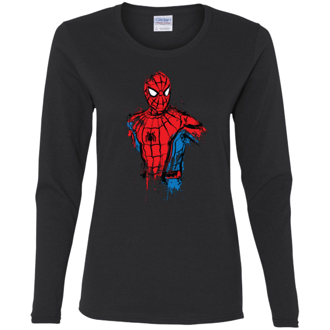 T-Shirts Black / S Spiderman- Friendly Neighborhood Women's Long Sleeve T-Shirt