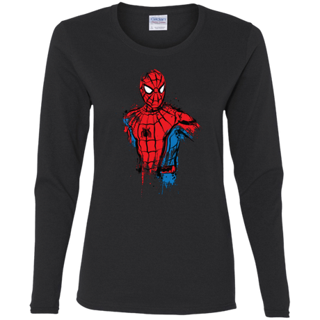 T-Shirts Black / S Spiderman- Friendly Neighborhood Women's Long Sleeve T-Shirt