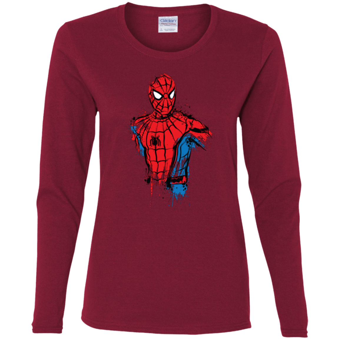 T-Shirts Cardinal / S Spiderman- Friendly Neighborhood Women's Long Sleeve T-Shirt