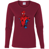 T-Shirts Cardinal / S Spiderman- Friendly Neighborhood Women's Long Sleeve T-Shirt