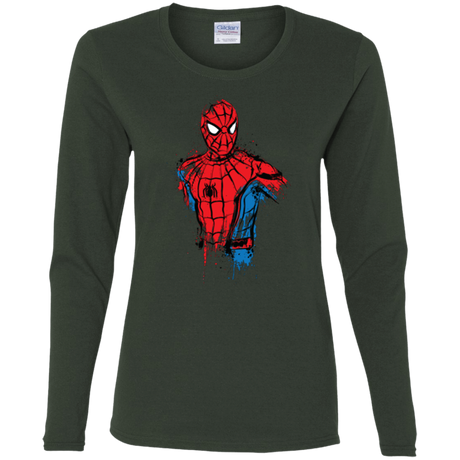 T-Shirts Forest / S Spiderman- Friendly Neighborhood Women's Long Sleeve T-Shirt