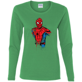 T-Shirts Irish Green / S Spiderman- Friendly Neighborhood Women's Long Sleeve T-Shirt