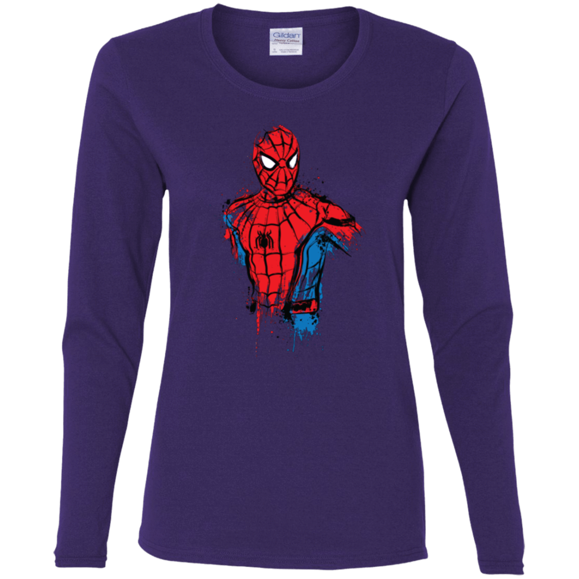 T-Shirts Purple / S Spiderman- Friendly Neighborhood Women's Long Sleeve T-Shirt