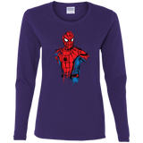 T-Shirts Purple / S Spiderman- Friendly Neighborhood Women's Long Sleeve T-Shirt