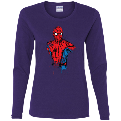 T-Shirts Purple / S Spiderman- Friendly Neighborhood Women's Long Sleeve T-Shirt