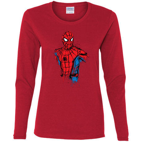 T-Shirts Red / S Spiderman- Friendly Neighborhood Women's Long Sleeve T-Shirt