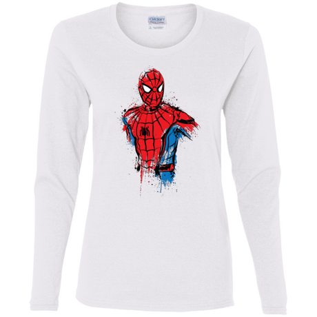 T-Shirts White / S Spiderman- Friendly Neighborhood Women's Long Sleeve T-Shirt