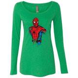 T-Shirts Envy / S Spiderman- Friendly Neighborhood Women's Triblend Long Sleeve Shirt