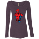 T-Shirts Vintage Purple / S Spiderman- Friendly Neighborhood Women's Triblend Long Sleeve Shirt