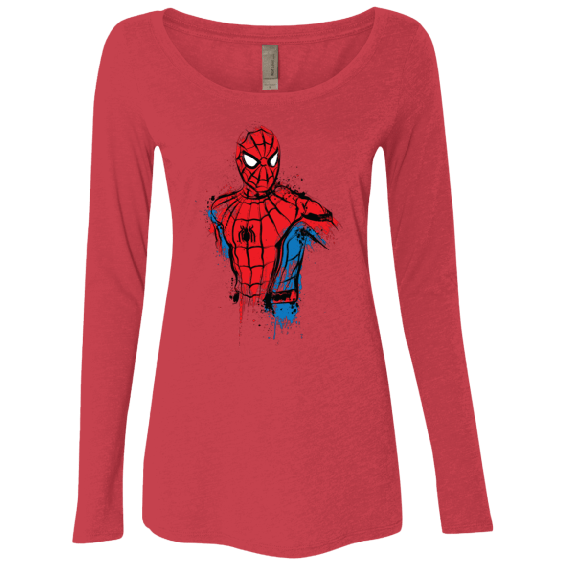 T-Shirts Vintage Red / S Spiderman- Friendly Neighborhood Women's Triblend Long Sleeve Shirt