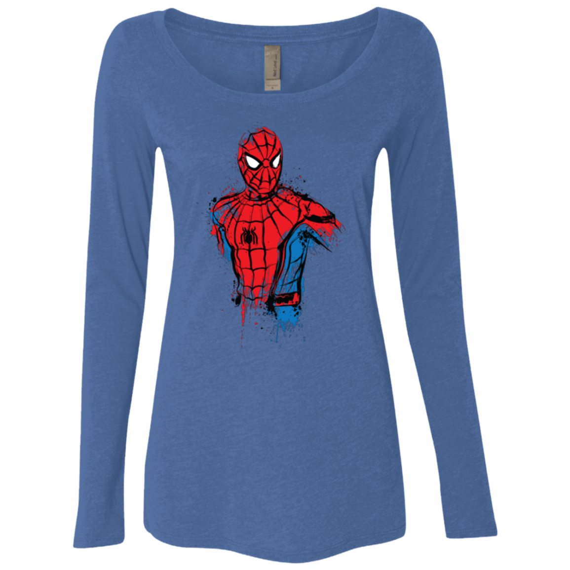T-Shirts Vintage Royal / S Spiderman- Friendly Neighborhood Women's Triblend Long Sleeve Shirt