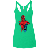 T-Shirts Envy / X-Small Spiderman- Friendly Neighborhood Women's Triblend Racerback Tank