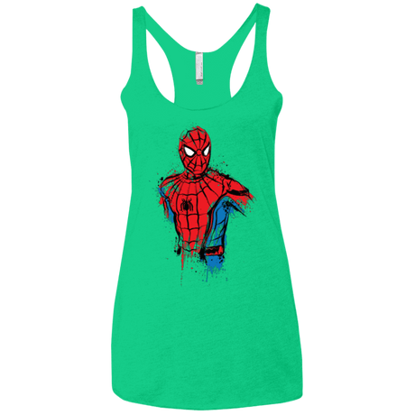 T-Shirts Envy / X-Small Spiderman- Friendly Neighborhood Women's Triblend Racerback Tank