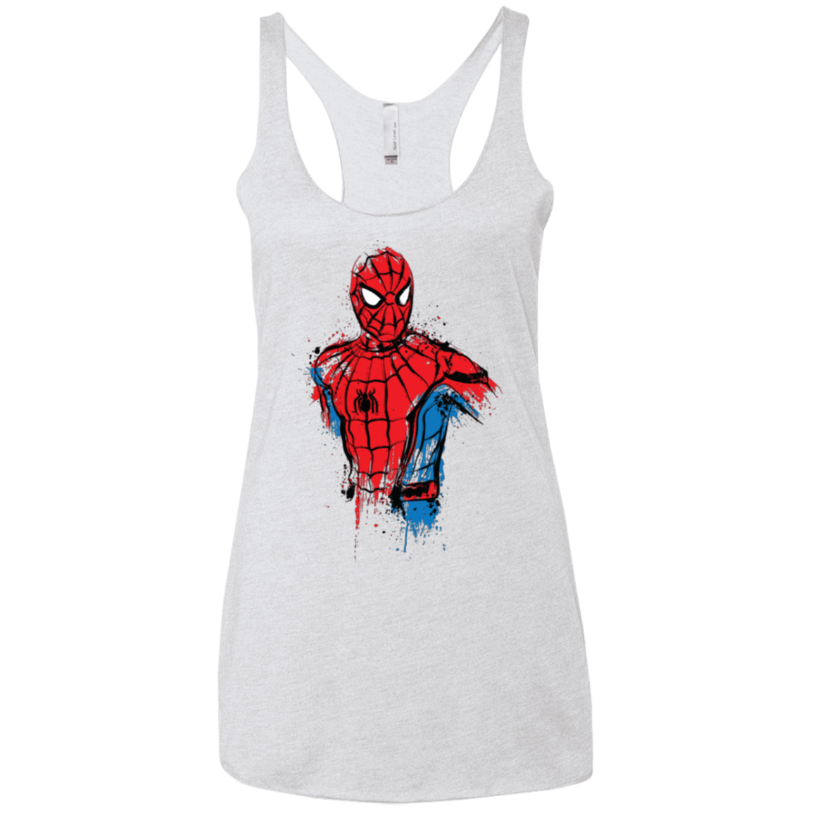 T-Shirts Heather White / X-Small Spiderman- Friendly Neighborhood Women's Triblend Racerback Tank