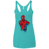 T-Shirts Tahiti Blue / X-Small Spiderman- Friendly Neighborhood Women's Triblend Racerback Tank