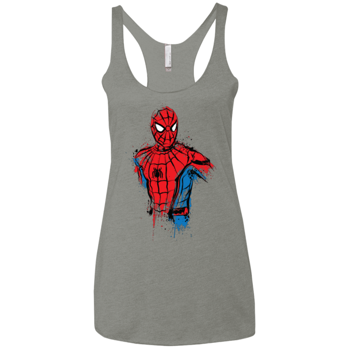 T-Shirts Venetian Grey / X-Small Spiderman- Friendly Neighborhood Women's Triblend Racerback Tank