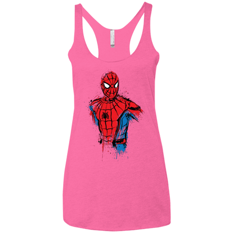 T-Shirts Vintage Pink / X-Small Spiderman- Friendly Neighborhood Women's Triblend Racerback Tank