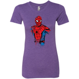 T-Shirts Purple Rush / S Spiderman- Friendly Neighborhood Women's Triblend T-Shirt