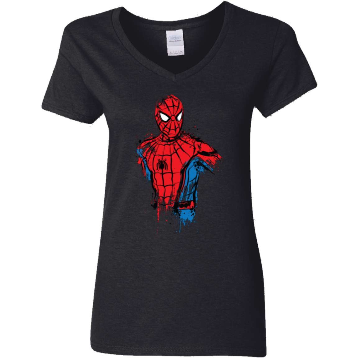 T-Shirts Black / S Spiderman- Friendly Neighborhood Women's V-Neck T-Shirt