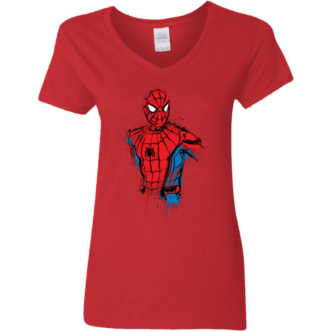 T-Shirts Red / S Spiderman- Friendly Neighborhood Women's V-Neck T-Shirt