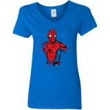 T-Shirts Royal / S Spiderman- Friendly Neighborhood Women's V-Neck T-Shirt