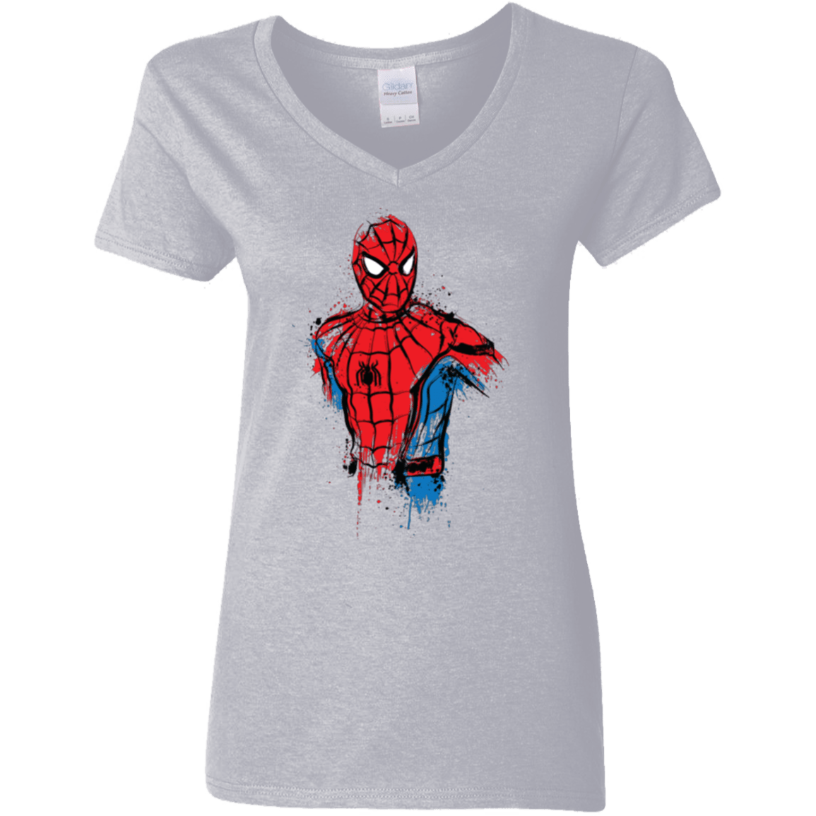 T-Shirts Sport Grey / S Spiderman- Friendly Neighborhood Women's V-Neck T-Shirt