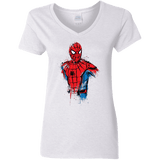 T-Shirts White / S Spiderman- Friendly Neighborhood Women's V-Neck T-Shirt